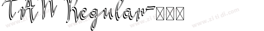 TAN Regular字体转换